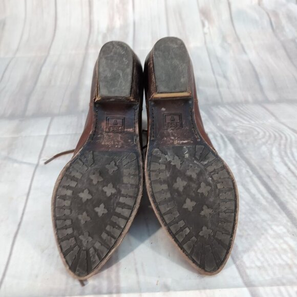 Frye Brown Leather Lace-Up Ankle Boots – Women’s Size 7.5M - Picture 11 of 11